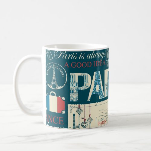 Parisian Vintage French Republic Elegance Coffee Mug