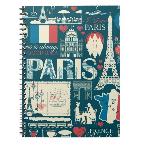 Parisian Vintage French Republic Elegance Notebook
