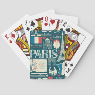 Parisian Vintage: French Republic Elegance Poker Cards