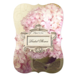 Parisian Vintage Hydrangea Manor Bridal Shower Card