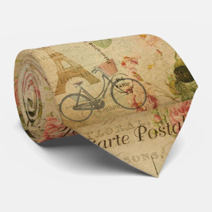 Parisian Vintage With Eiffel Neck Tie