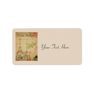 Parisian Vintage With Eiffel Tower Label