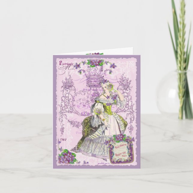 Parisian Violette Rosee Parfume Card (Front)