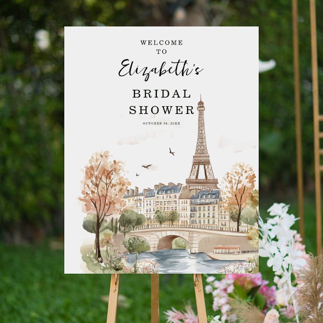 Parisian Welcome | Watercolor French Café Charm Foam Board (Creator Uploaded)