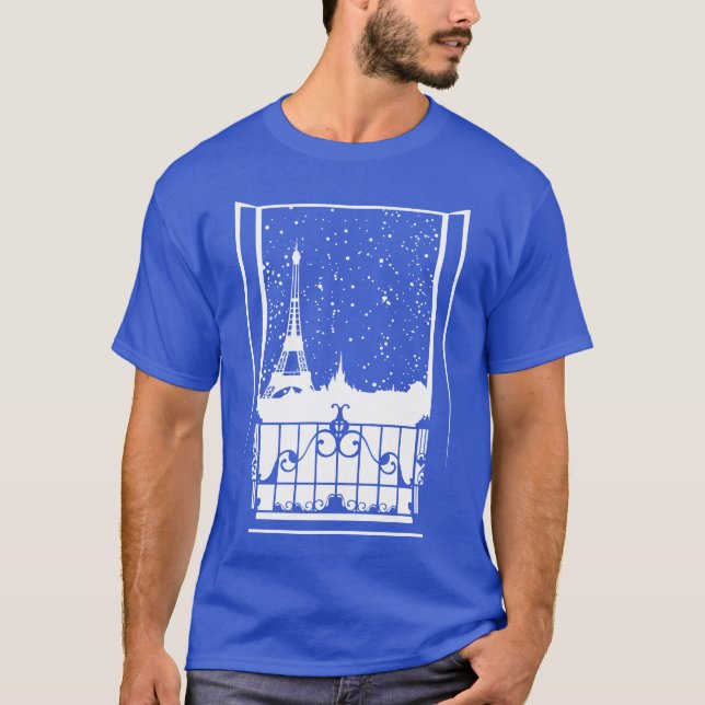 Parisian Winter View T-Shirt (Front)