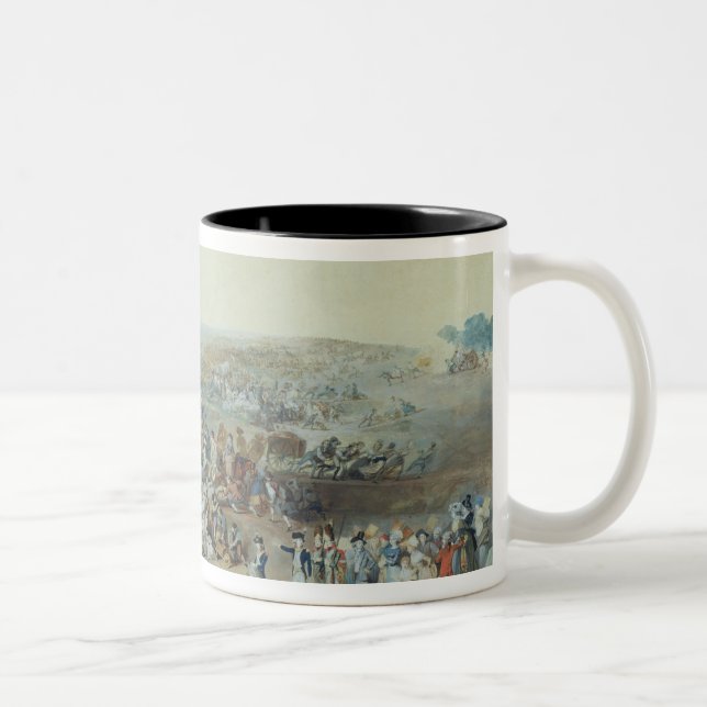 Parisians at the Champ de Mars Two-Tone Coffee Mug (Right)