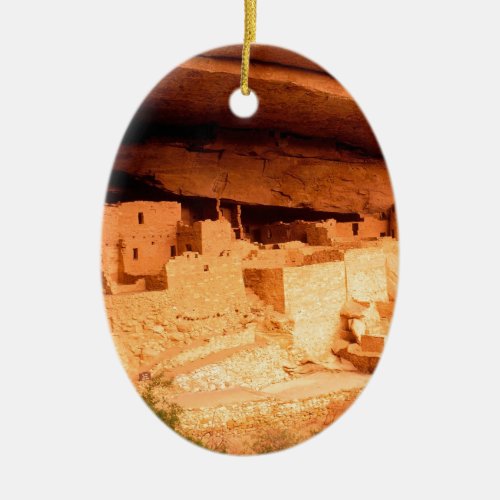 Park Anasazi Ruins Mesa Verde Colorado Ceramic Ornament