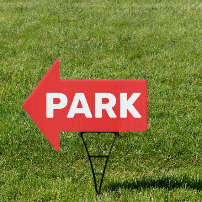 PARK Arrow Shaped Sign (Insitu)