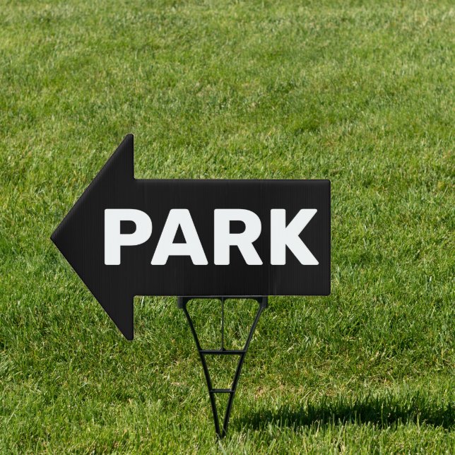 PARK Arrow Shaped Sign (Insitu)
