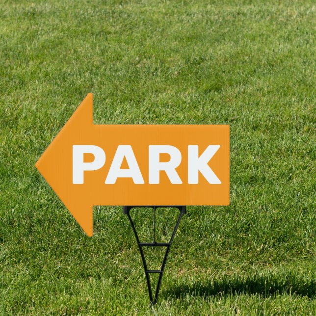 PARK Arrow Shaped Sign (Insitu)