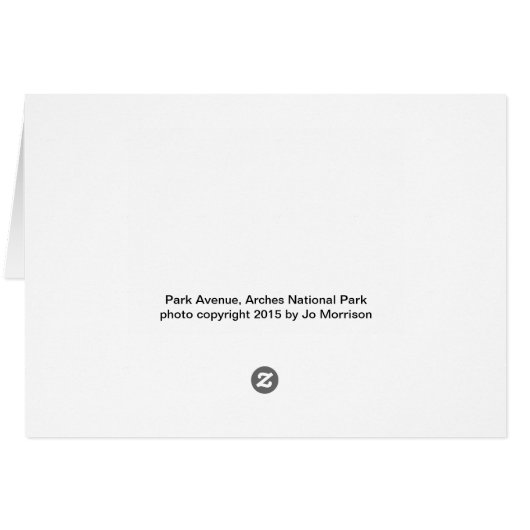 Park Avenue, Arches National Park (Back Horizontal)