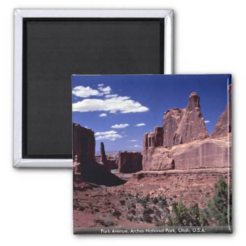 Park Avenue Arches National Park Utah USA Magnet