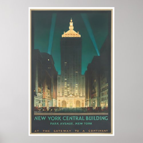 Park Avenue Art New York Travel Poster America