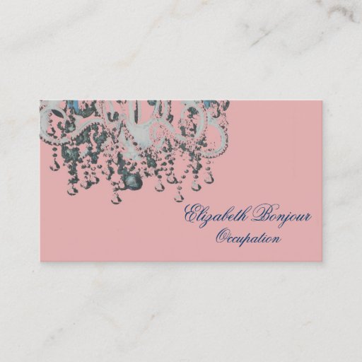 Customizable Park Avenue Chandelier ~ Business Card Chic