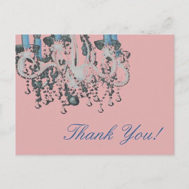 Park Avenue Chandelier ~ Postcard / Invitation (Front)