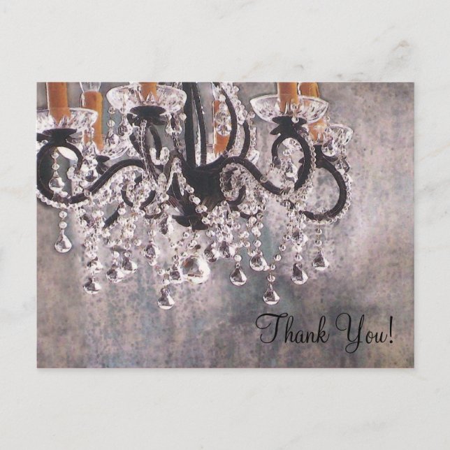 Park Avenue Chandelier ~ Postcard Vintage Art (Front)