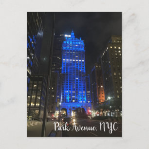 Park Avenue NYC New York Central Building Photo Postcard
