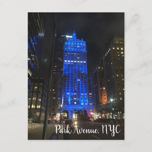 Park Avenue NYC New York Central Building Photo Postcard