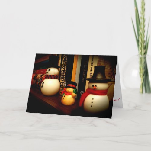 Park Avenue Snowmen Figurines Christmas Card