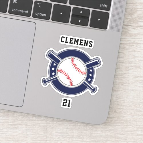 Park Baseball Softball Team Custom Name Sticker