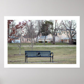 Park Bench Photo Poster