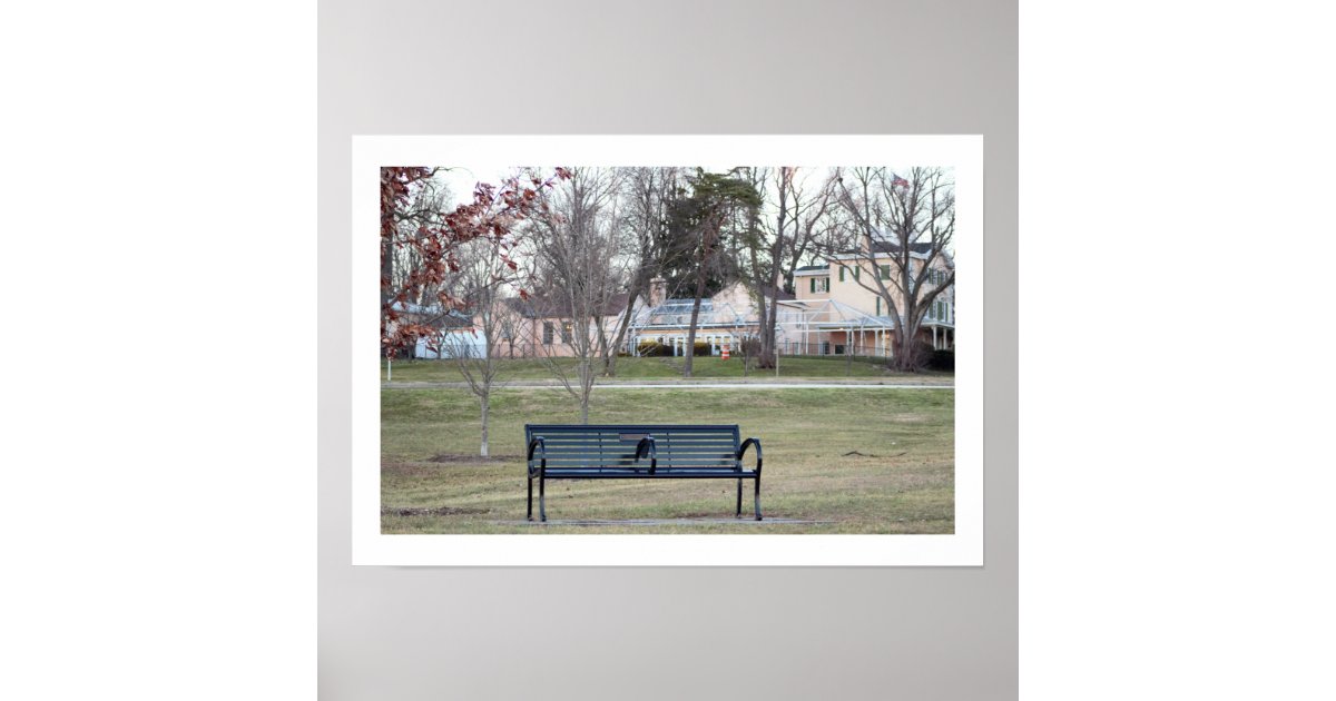 Park Bench Photo Poster | Zazzle