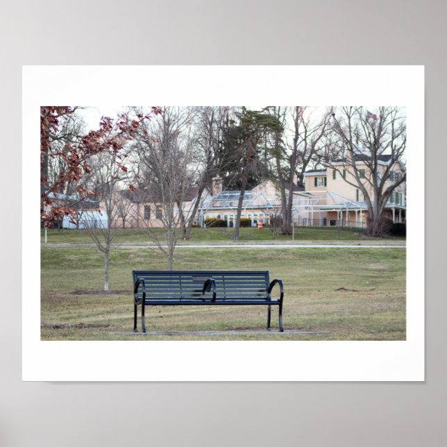 Park Bench Photo Poster (Front)