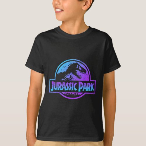 Park Blue Amp Purple Fossil Logo Graphic Short Sl T_Shirt