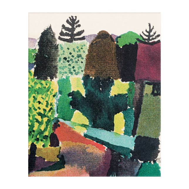 Park by Paul Klee,  Acrylic Print (Front)