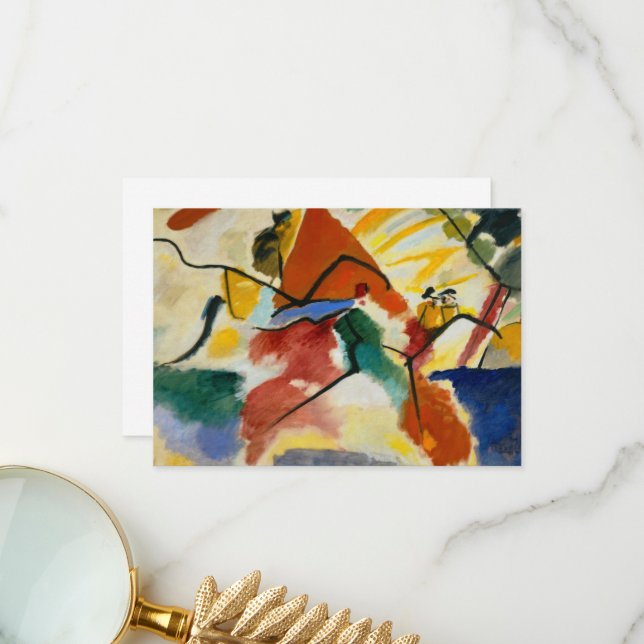 Park by Wassily Kandinsky Thank You Card (Front/Back In Situ)