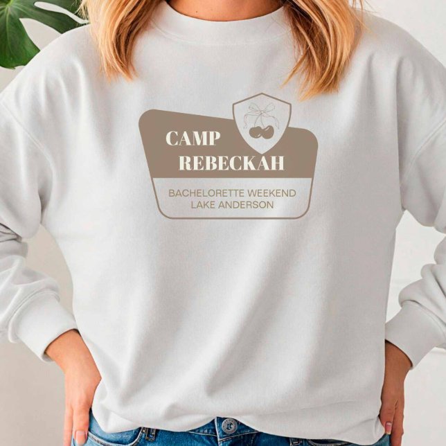 Park Camp Bach Bridesmaid Wedding Party Group Sweatshirt (Camp Event Sweatshirt)