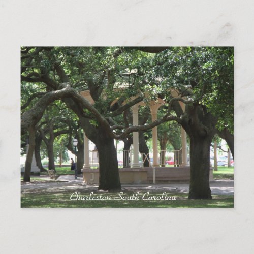 Park Charleston South Carolina Gazebo Post card