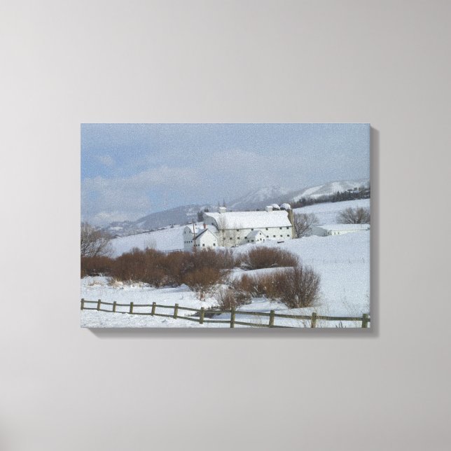 Park City Barn Photo Canvas Print (Front)