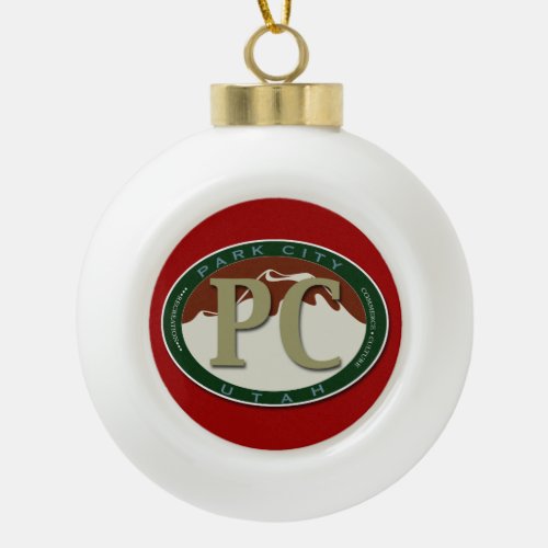 Park City Ceramic Keepsake Ornament