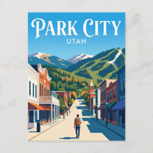 Park City Main Street USA Postcard