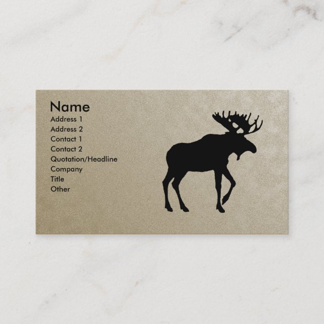 Park City Moose Business Cards (Front)