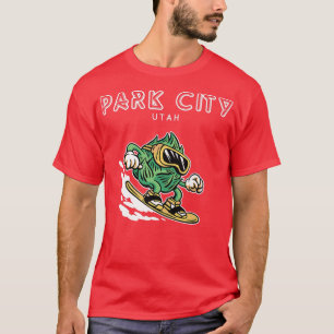 Park City North Utah Funny Snowboarding Beer Hops T-Shirt