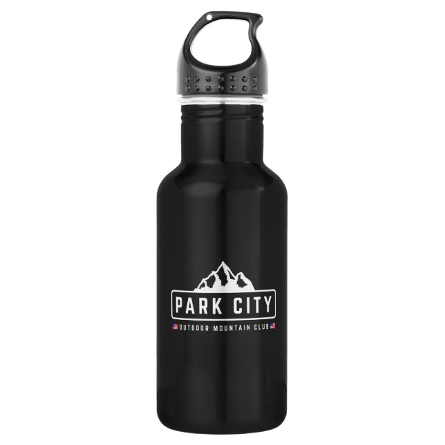 Park City Outdoors Stainless Steel Water Bottle (Front)