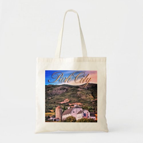 Park City Souvenir _ the Barn Tote Bag