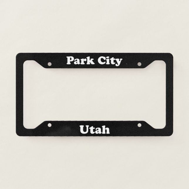 Park City UT - LPF License Plate Frame (Front)