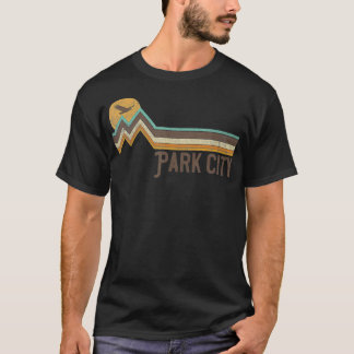 Park City Utah 70's 80's Retro Style Vintage Distr T-Shirt