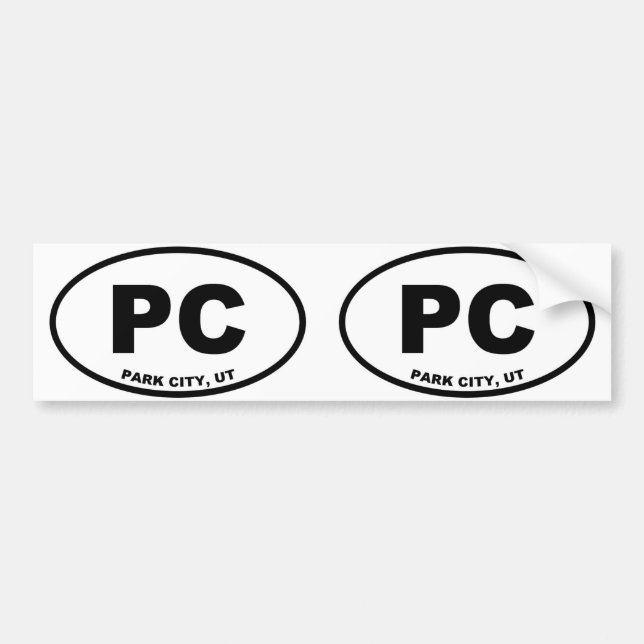 Park City Utah Bumper Sticker (Front)