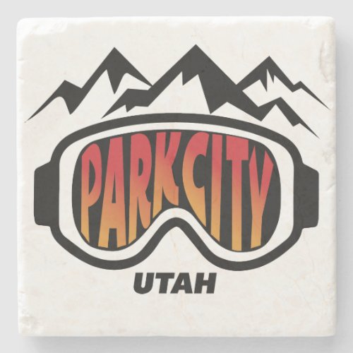 Park City Utah Collectible Marble Coaster