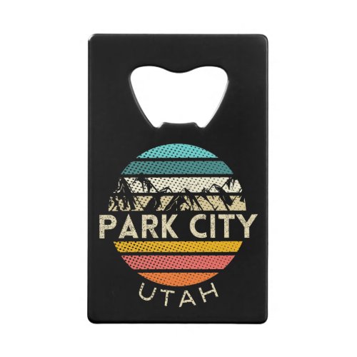 Park City Utah Credit Card Bottle Opener