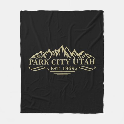 Park city Utah Fleece Blanket