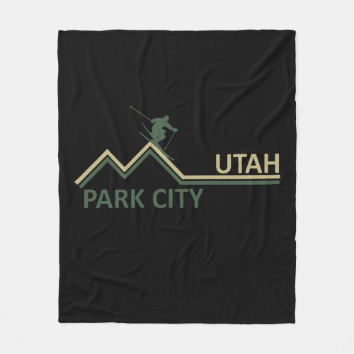 Park city utah fleece blanket