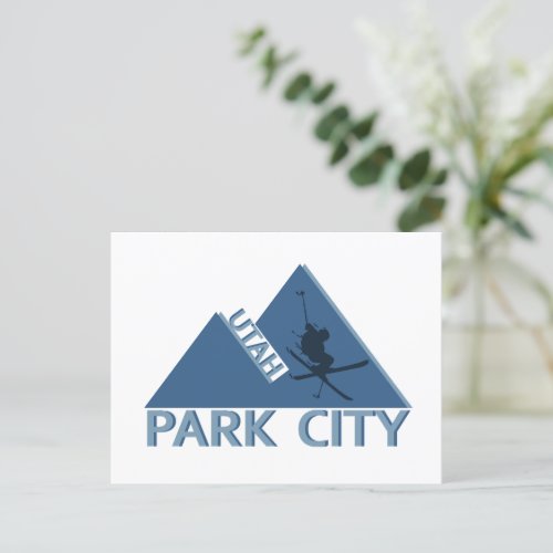 Park city Utah Holiday Postcard