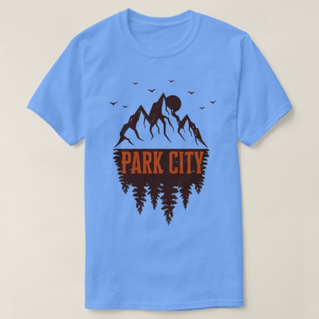 park city utah mountain retro  T-Shirt (Design Front)