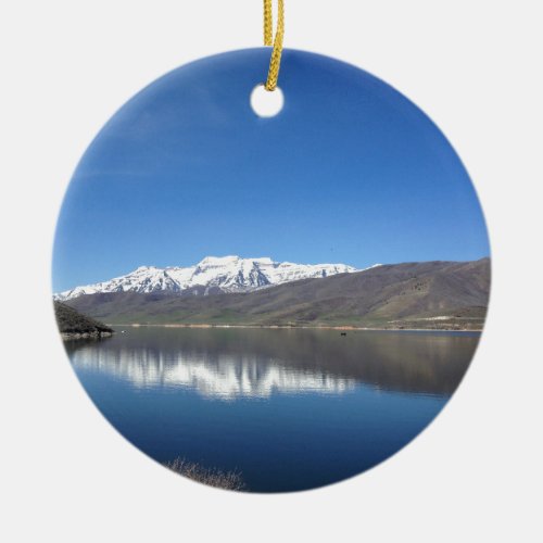 Park City Utah Mountain View Ceramic Ornament