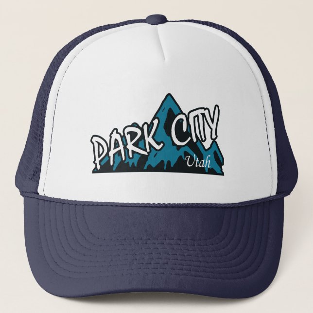 Park City Utah Mountains Trucker Hat (Front)